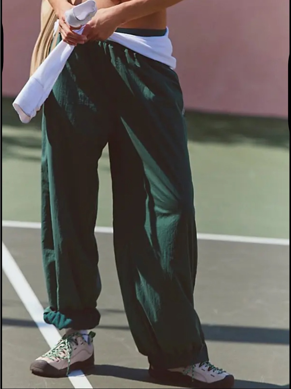 NWT Free People Sprint To Finish Pants in Evergreen